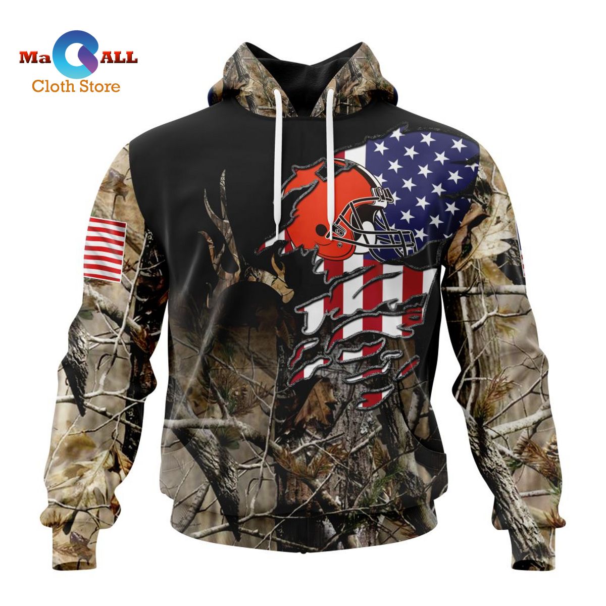 [NEW] NFL Cleveland Browns Special Camo Realtree Hunting ST2201