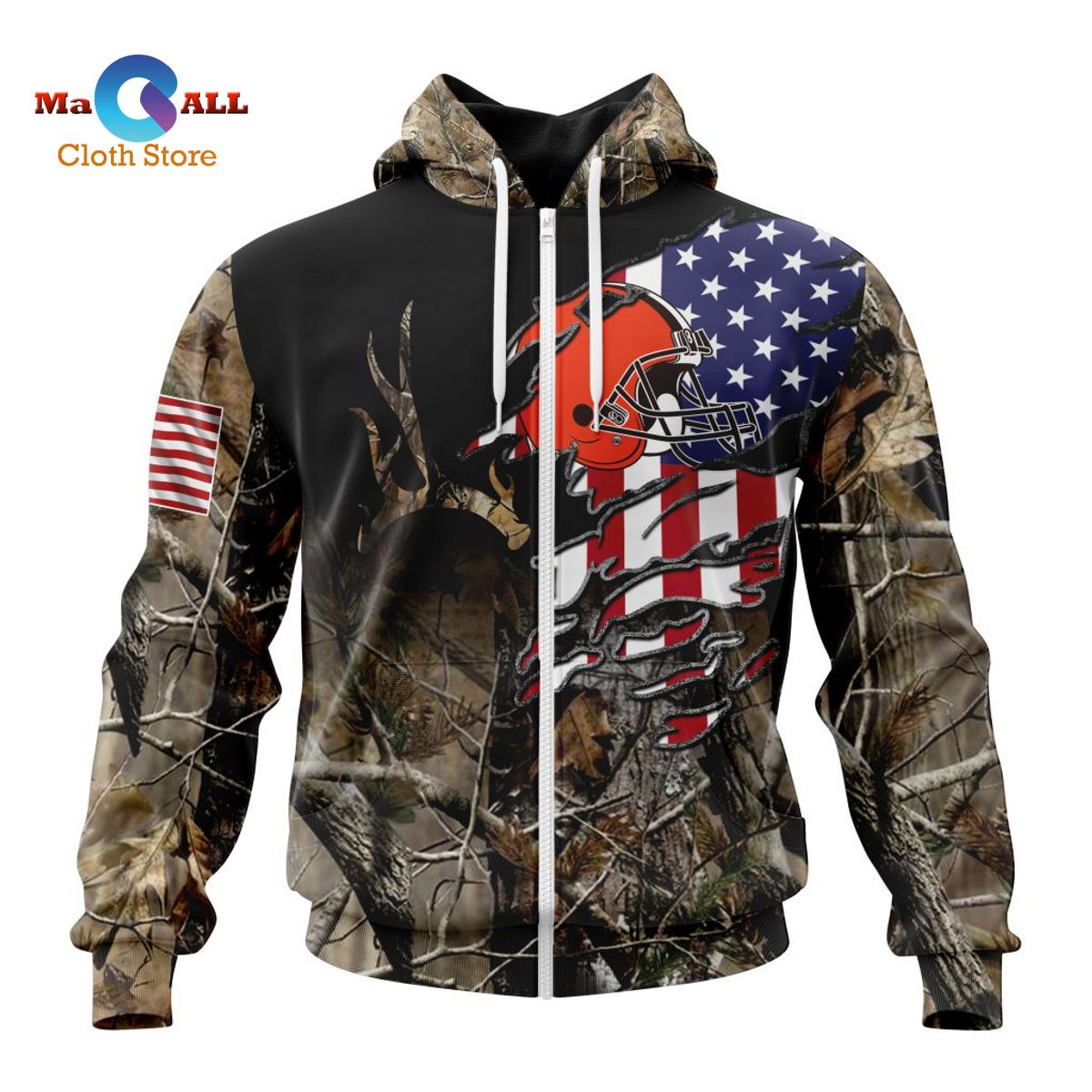 [NEW] NFL Cleveland Browns Special Camo Realtree Hunting ST2201