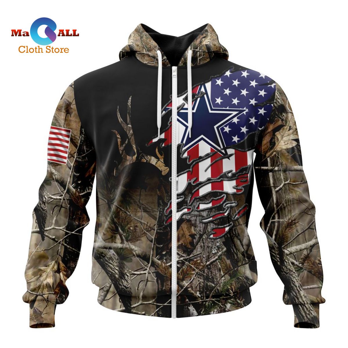 [NEW] NFL Dallas Cowboys Special Camo Realtree Hunting ST2201