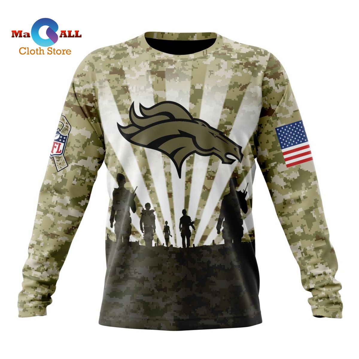 NEW] NFL Denver Broncos Salute To Service - Honor Veterans And Their  Families ST2201 - Macall Cloth Store - Destination for fashionistas