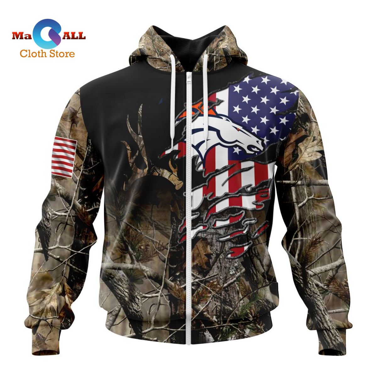 [NEW] NFL Denver Broncos Special Camo Realtree Hunting ST2201