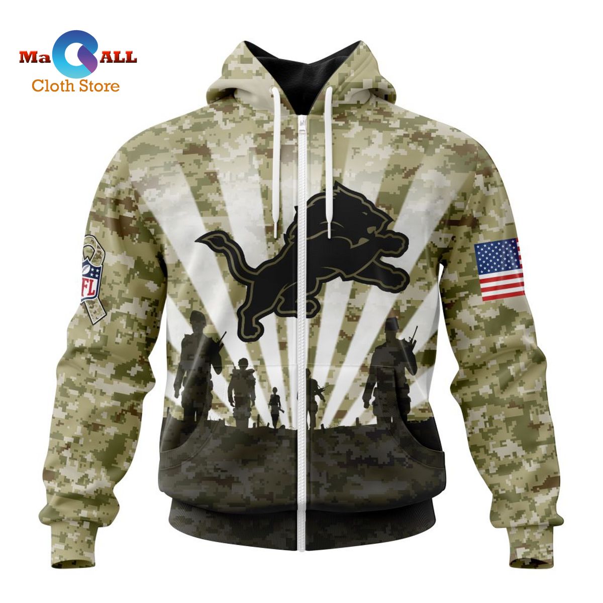 BEST NFL Miami Dolphins Salute To Service - Honor Veterans And Their  Families 3D Hoodie