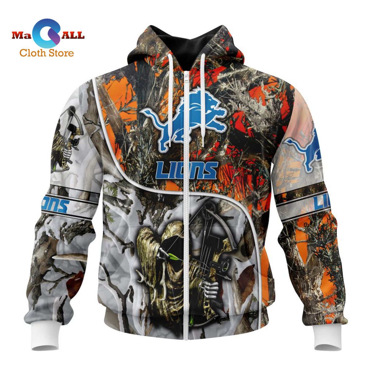 [NEW] NFL Detroit Lions Special Fall And Winter Bow Hunting ST2203