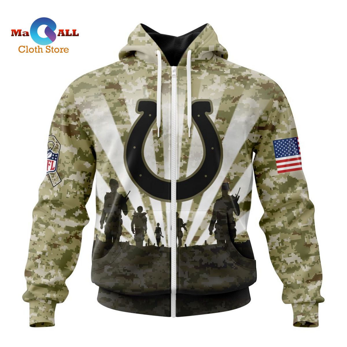 [NEW] NFL Indianapolis Colts Salute To Service – Honor Veterans And Their Families ST2201