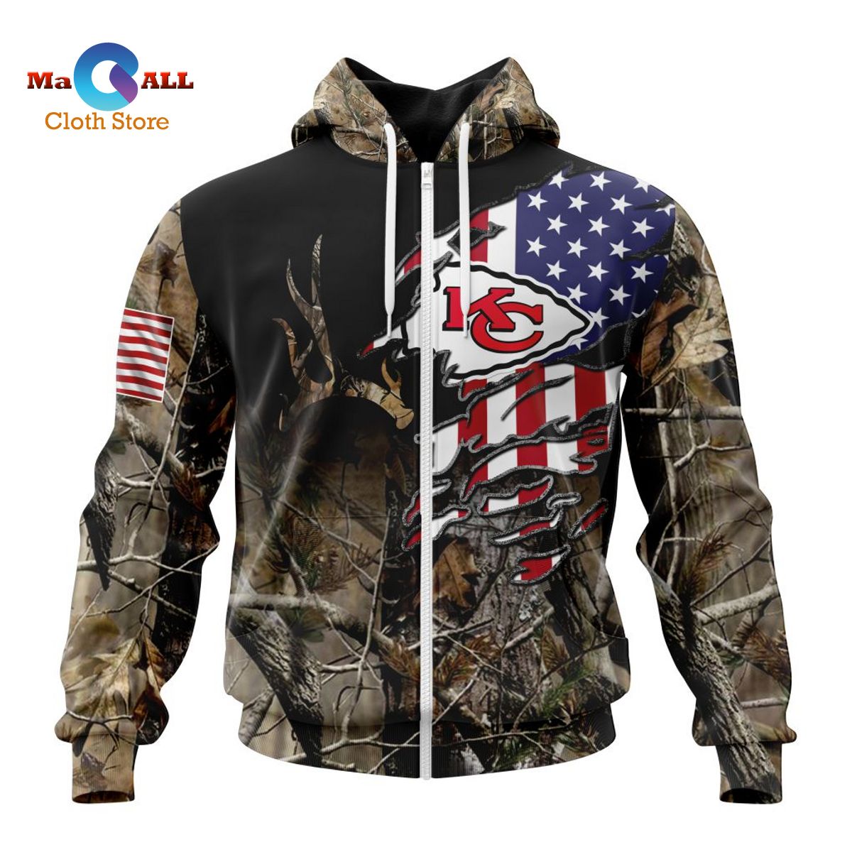 [NEW] NFL Kansas City Chiefs Special Camo Realtree Hunting ST2201