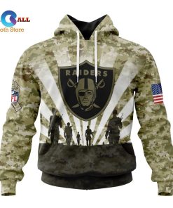 [NEW] NFL Las Vegas Raiders Salute To Service – Honor Veterans And Their Families ST2201