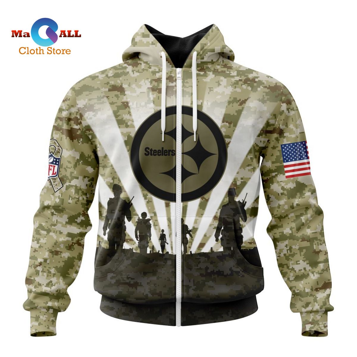 Chris Boswell Salute to Service Hoodies & T-Shirts - Steelers Store