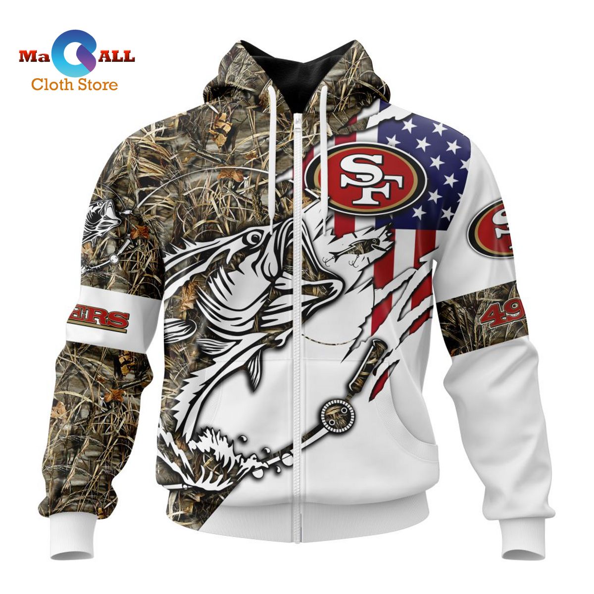 NEW] NFL Baltimore Ravens Special Fishing With Flag Of The United States  ST2201 - Macall Cloth Store - Destination for fashionistas