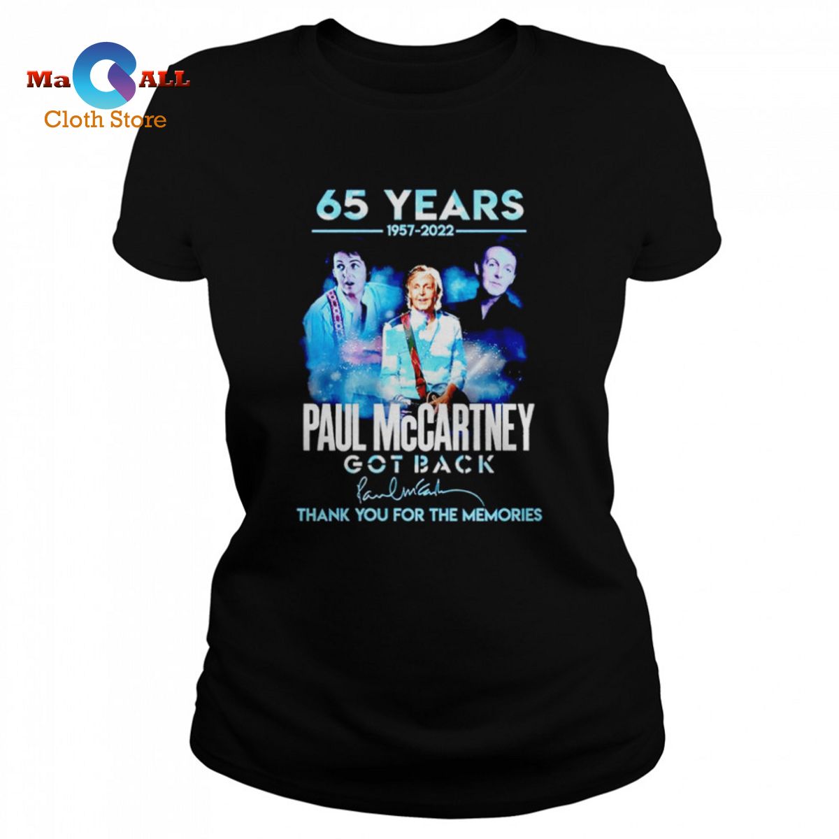 [NEW] 65 Years 1957-2022 Paul McCARTNEY Got Back Memories T-Shirt