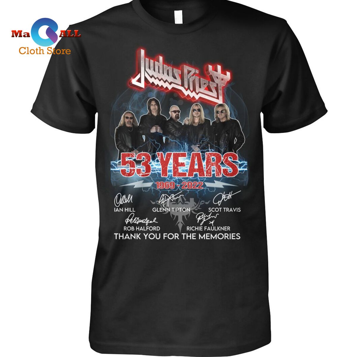 [NEW] Judas Priest 53 years 1969-2022 Memories T-Shirt