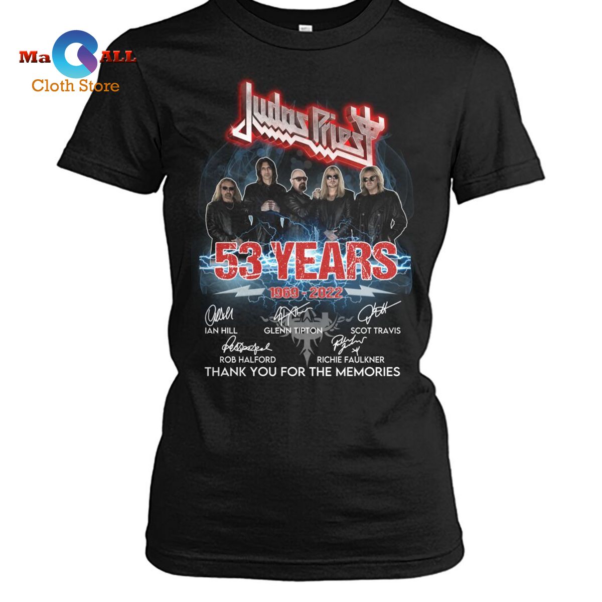 [NEW] Judas Priest 53 years 1969-2022 Memories T-Shirt