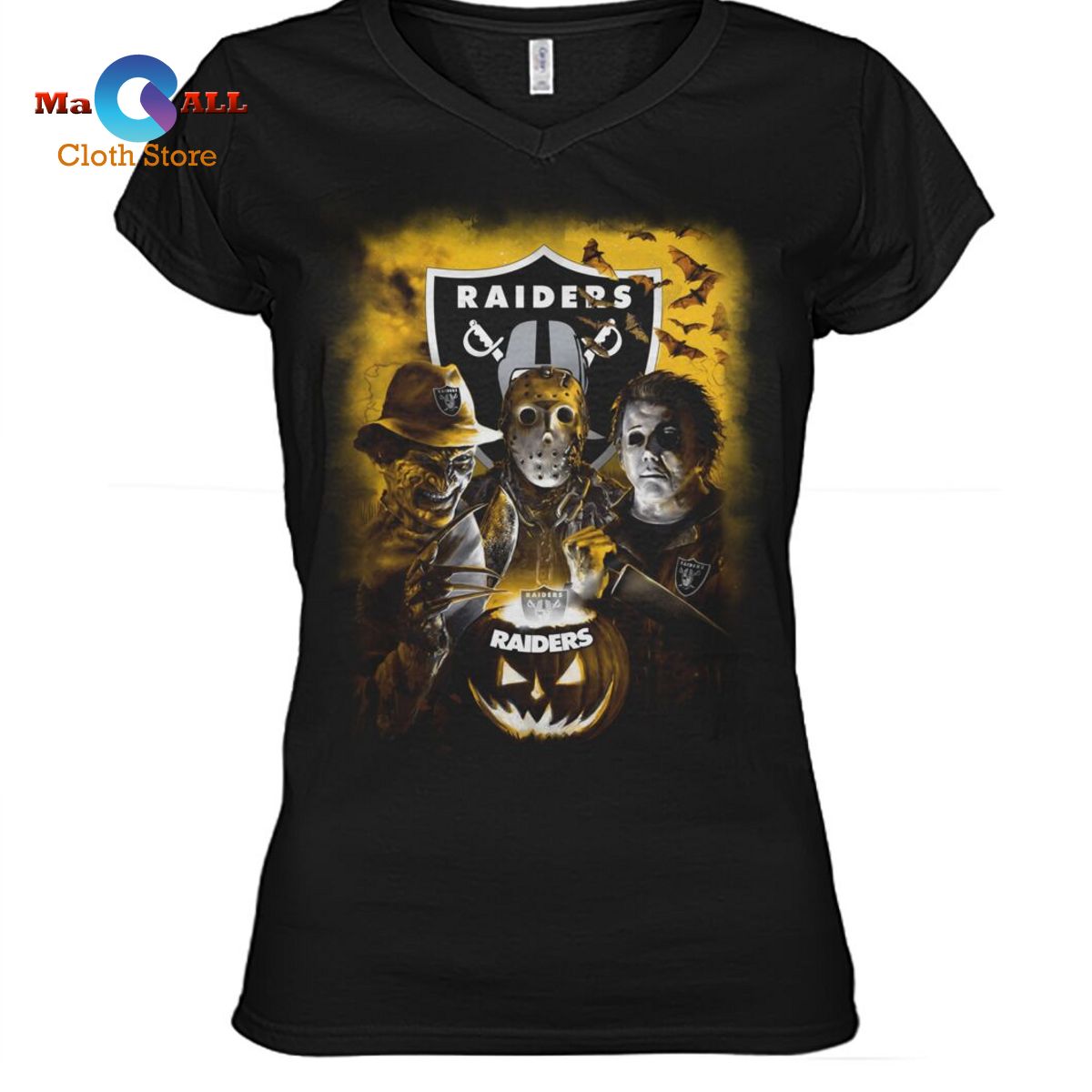[NEW] Las Vegas Raiders Vintage Halloween 2022 T-Shirt