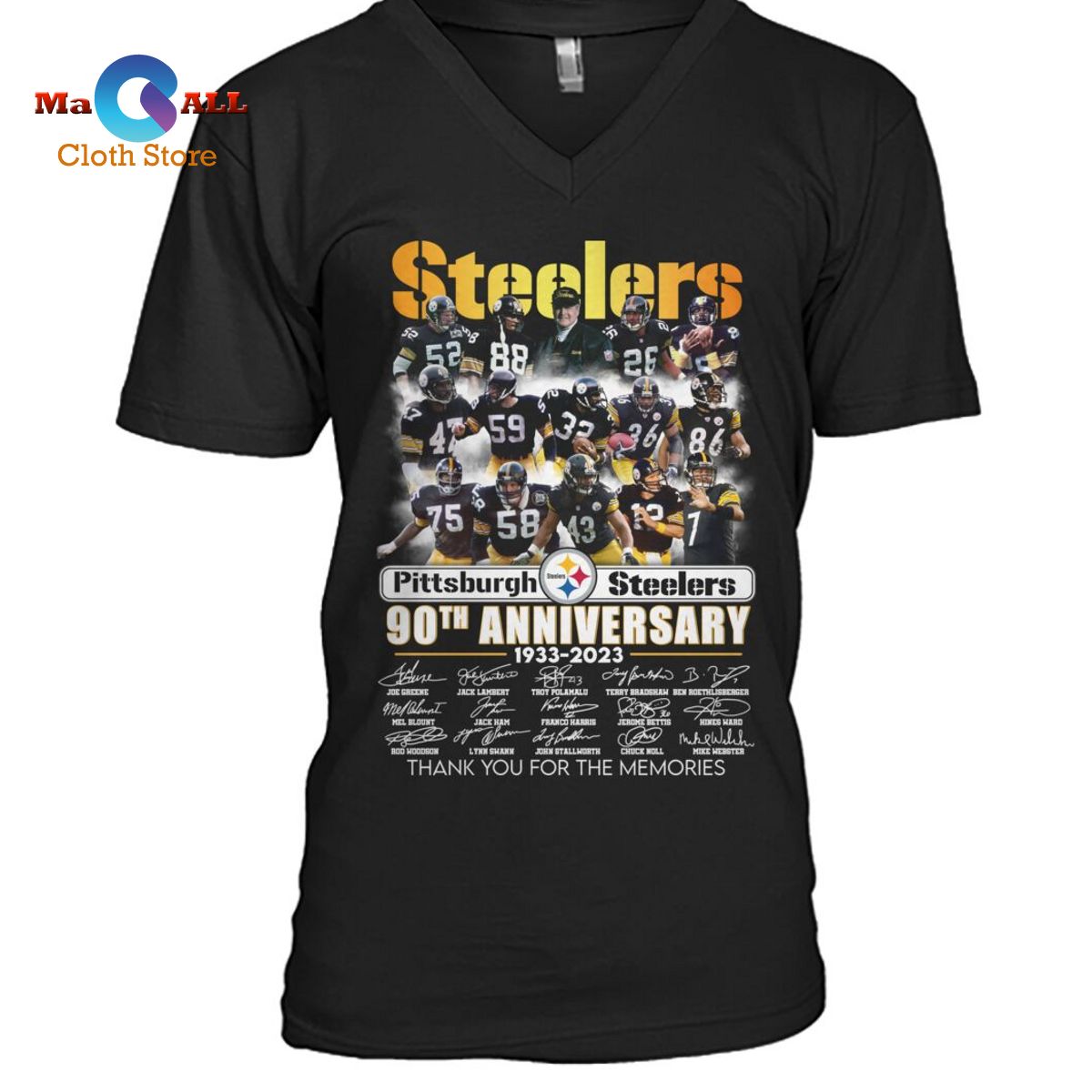 [NEW] Steelers Pittsburgh Steelers 90th Anniversary 1933-2023 T-Shirt ...