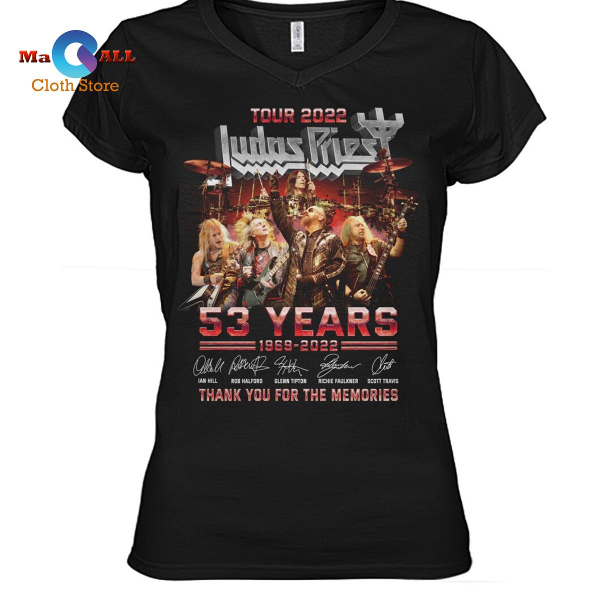 [NEW] Tour 2022 Judas Priest 53 years 1969-2022 Memories T-Shirt