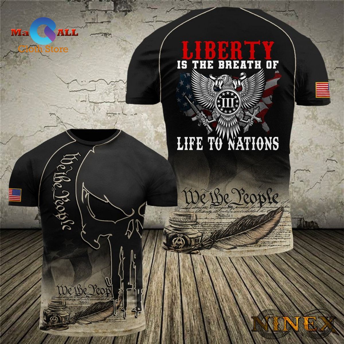 [NEW] Liberty Is The Breath Of Life To Nations T-Shirt 3D