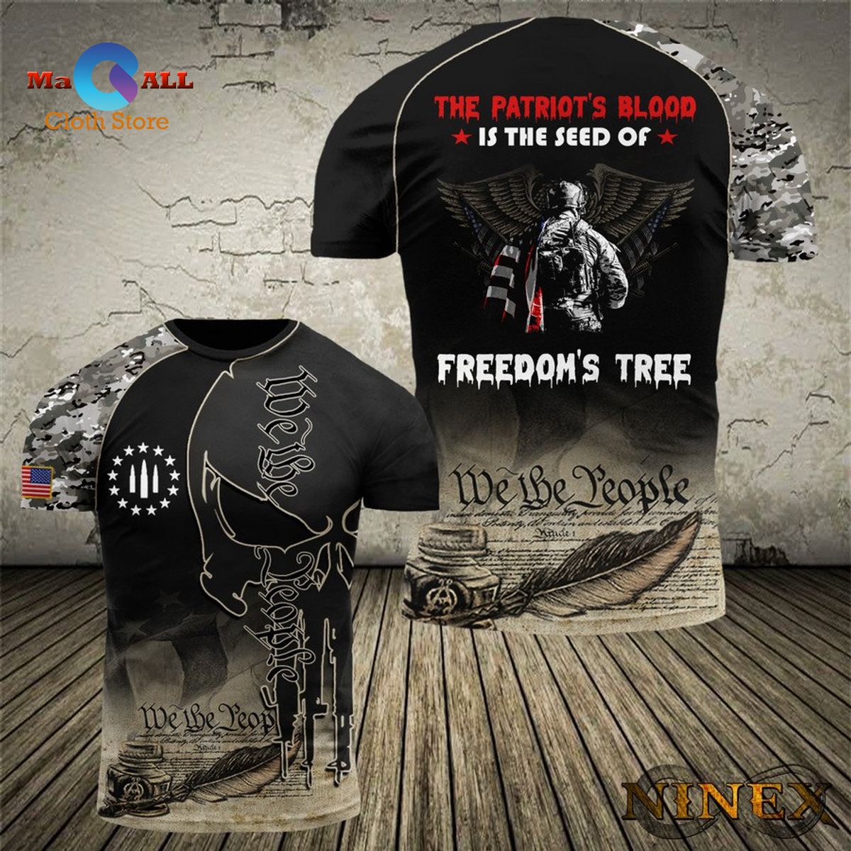 [NEW] The Patriot’s Blood is The Seed Of Freedom’s Tree T-Shirt 3D