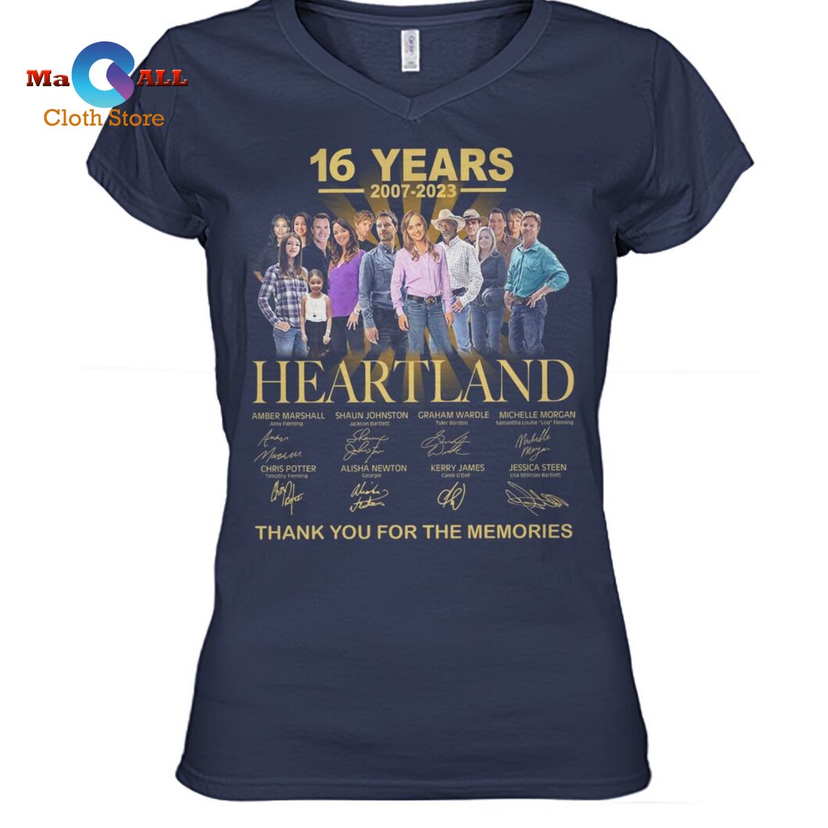 [NEW] Heartland 16 Years 2007-2023 Signatures T- Shirt