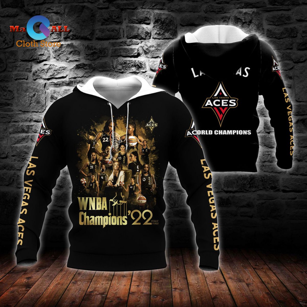 [NEW] Las Vegas Aces Raise Champions WNBA Champions 2022 Hoodie 3D