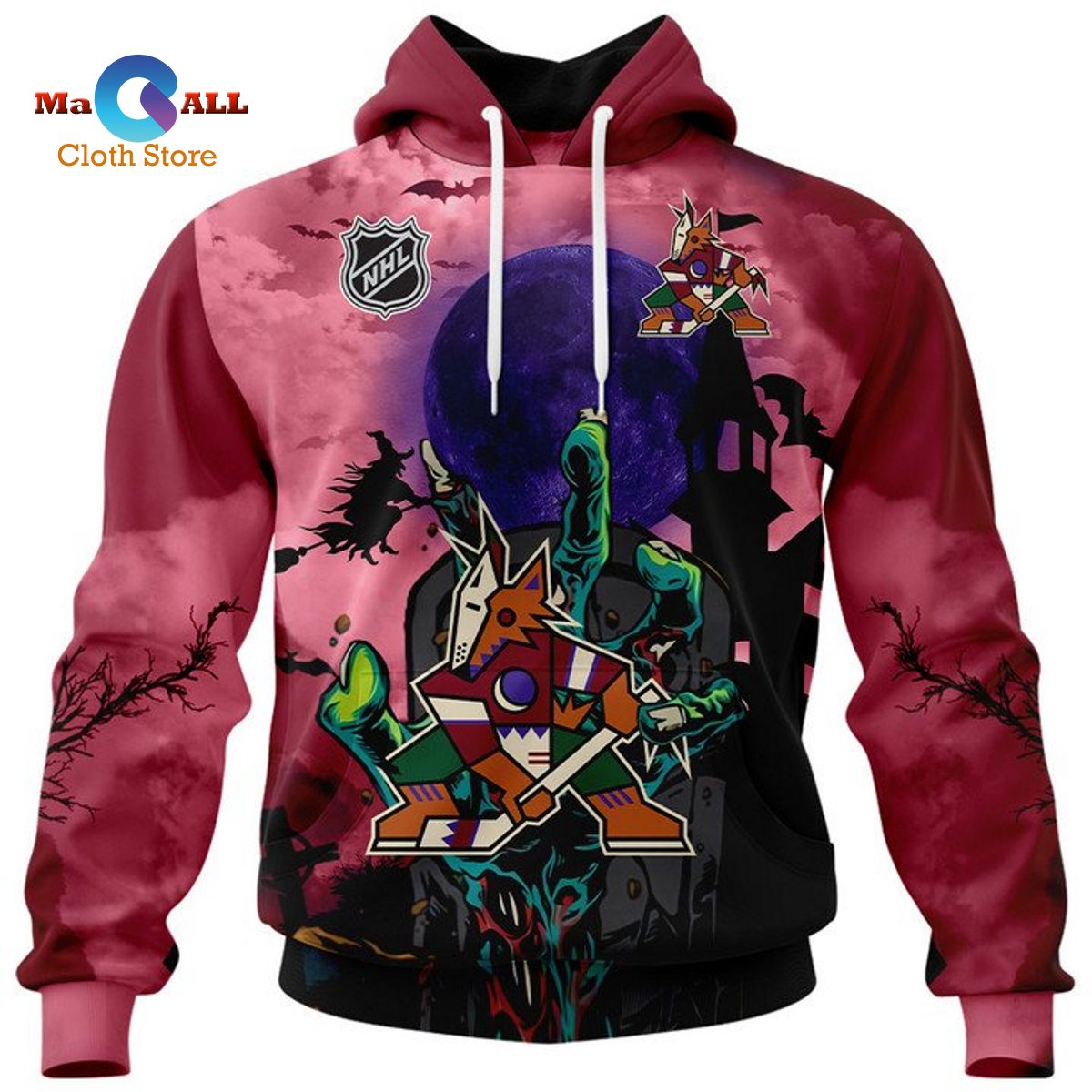 [NEW] Arizona Coyotes – Halloween Jersey 2022 Hoodie 3D