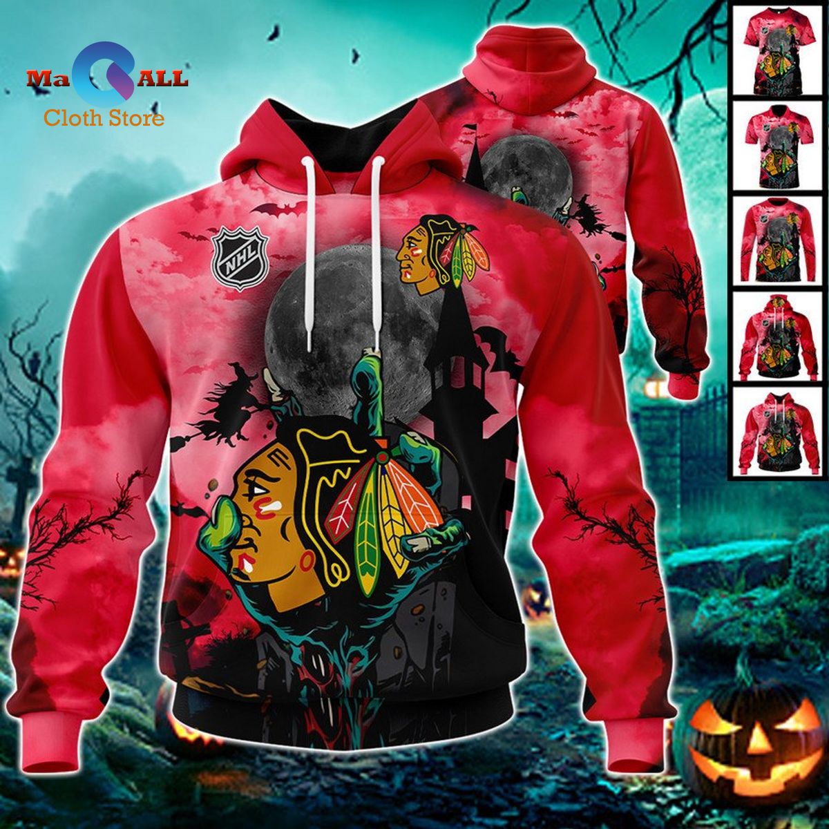 [NEW] Chicago Blackhawks – Halloween Jersey 2022 Hoodie 3D