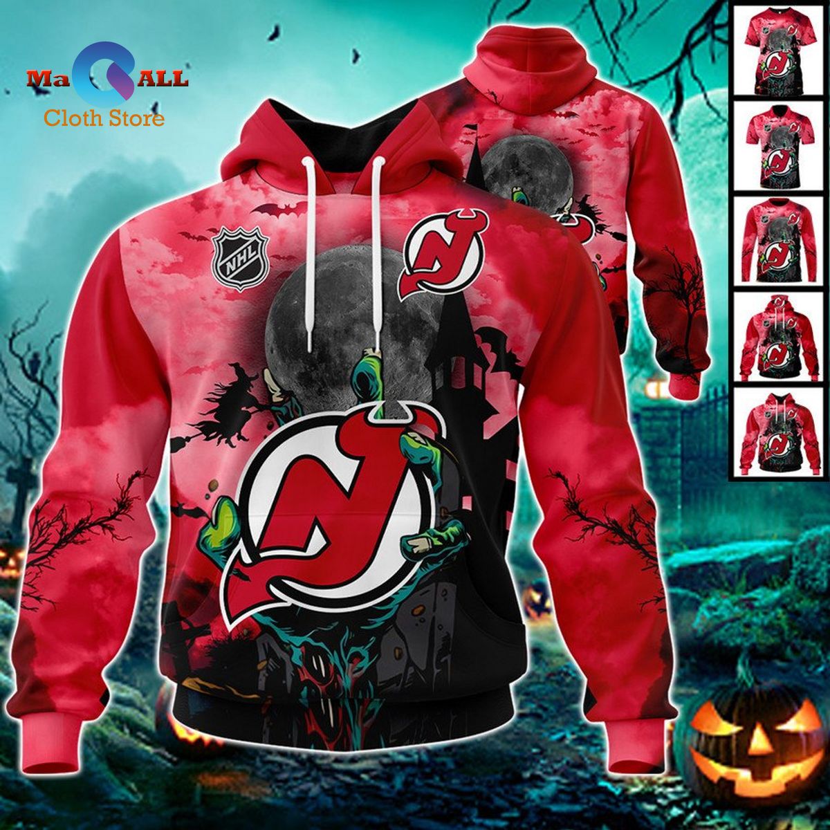 [NEW] New Jersey Devils – Halloween Jersey 2022 Hoodie 3D