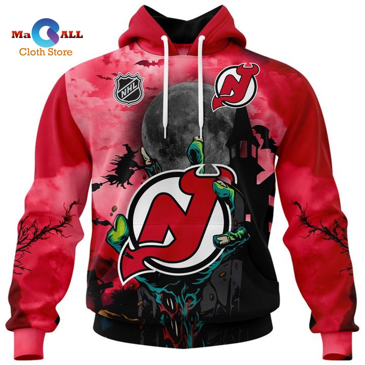 [NEW] New Jersey Devils – Halloween Jersey 2022 Hoodie 3D