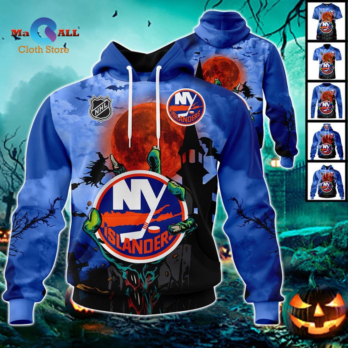 [NEW] Ny Islanders – Halloween Jersey 2022 Hoodie 3D