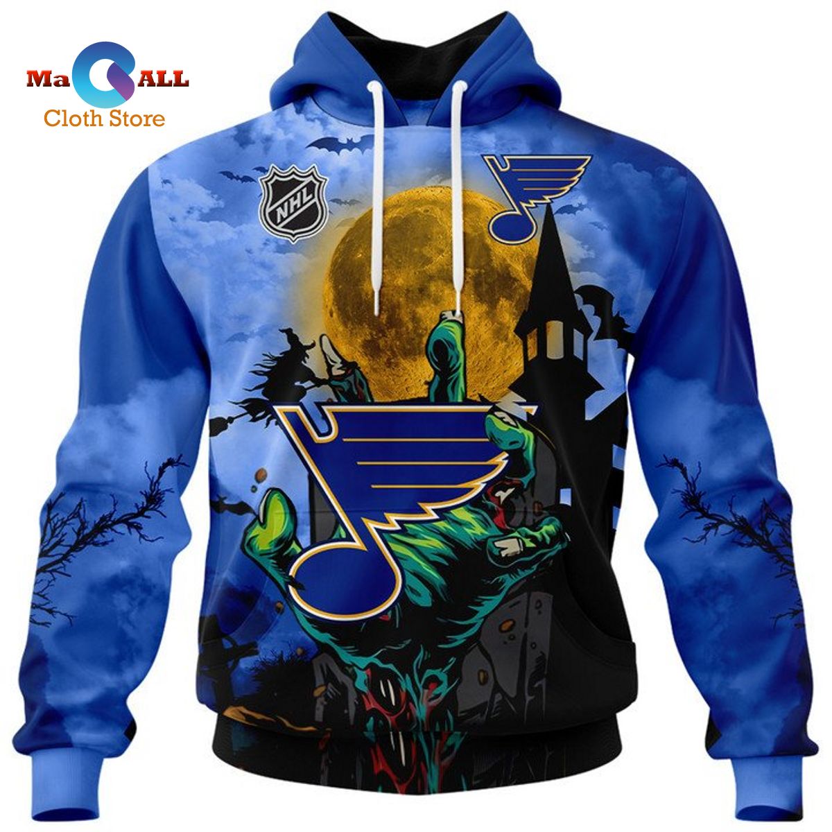 [NEW] St. Louis Blues – Halloween Jersey 2022 Hoodie 3D