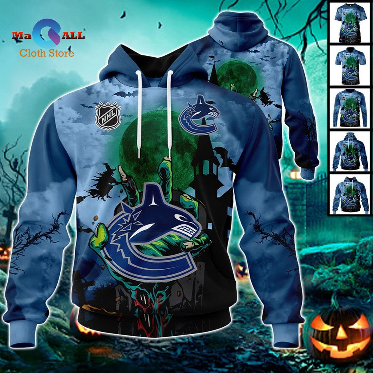 [NEW] Vancouver Canucks – Halloween Jersey 2022 Hoodie 3D