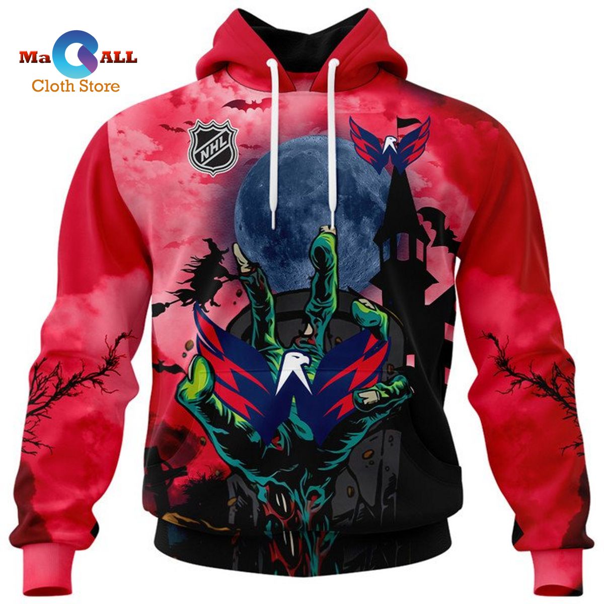[NEW] Washington Capitals – Halloween Jersey 2022 Hoodie 3D