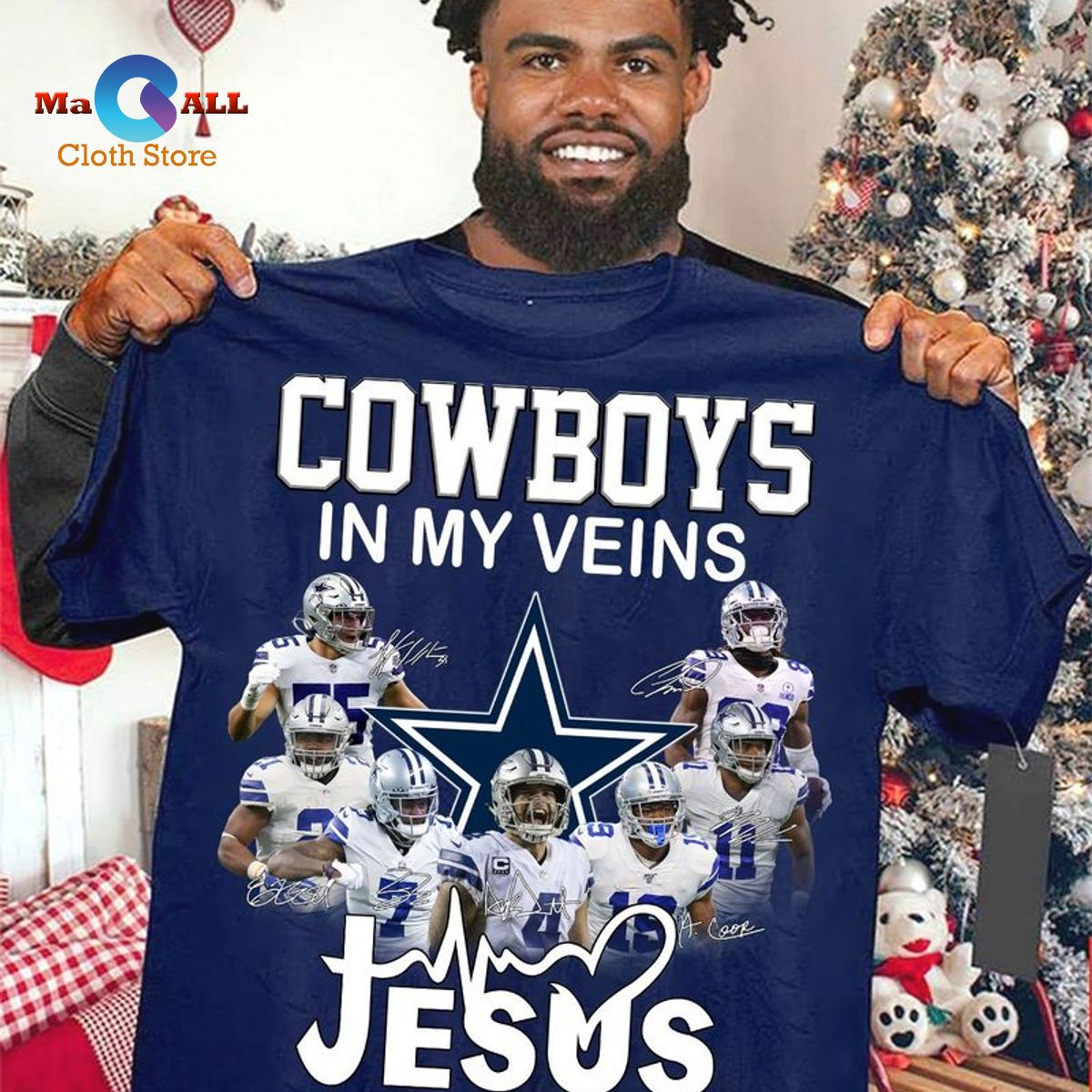[NEW] Cowboys In My Veins Jesus In My Heart Signatures- Dallas Cowboys ...