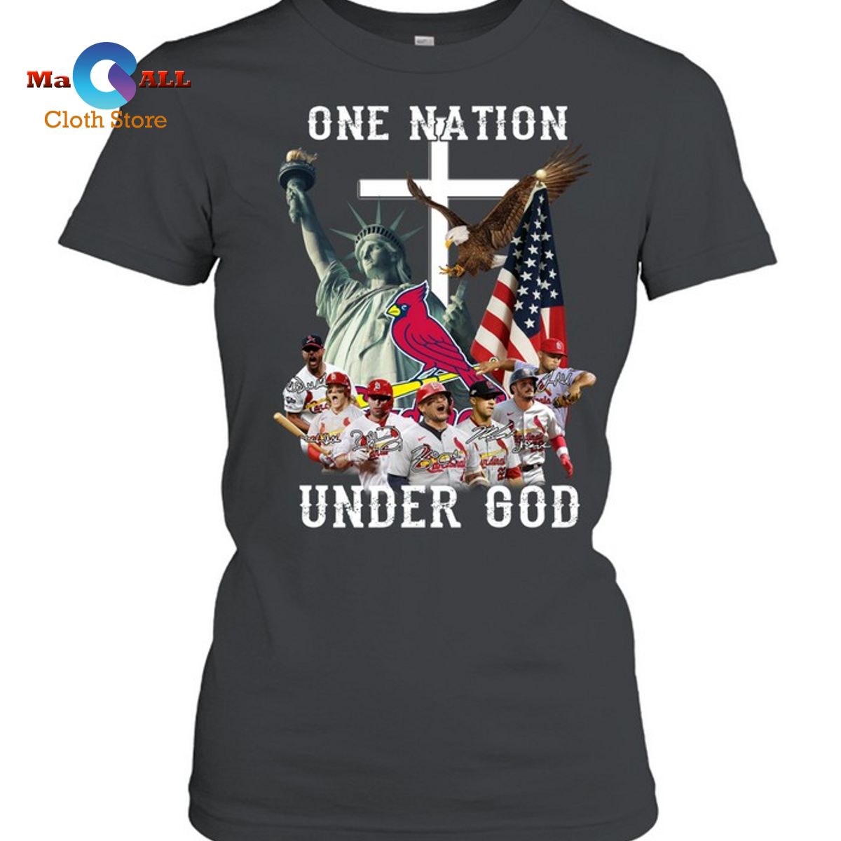 [NEW] Cadinals One Nation Under God T-Shirt