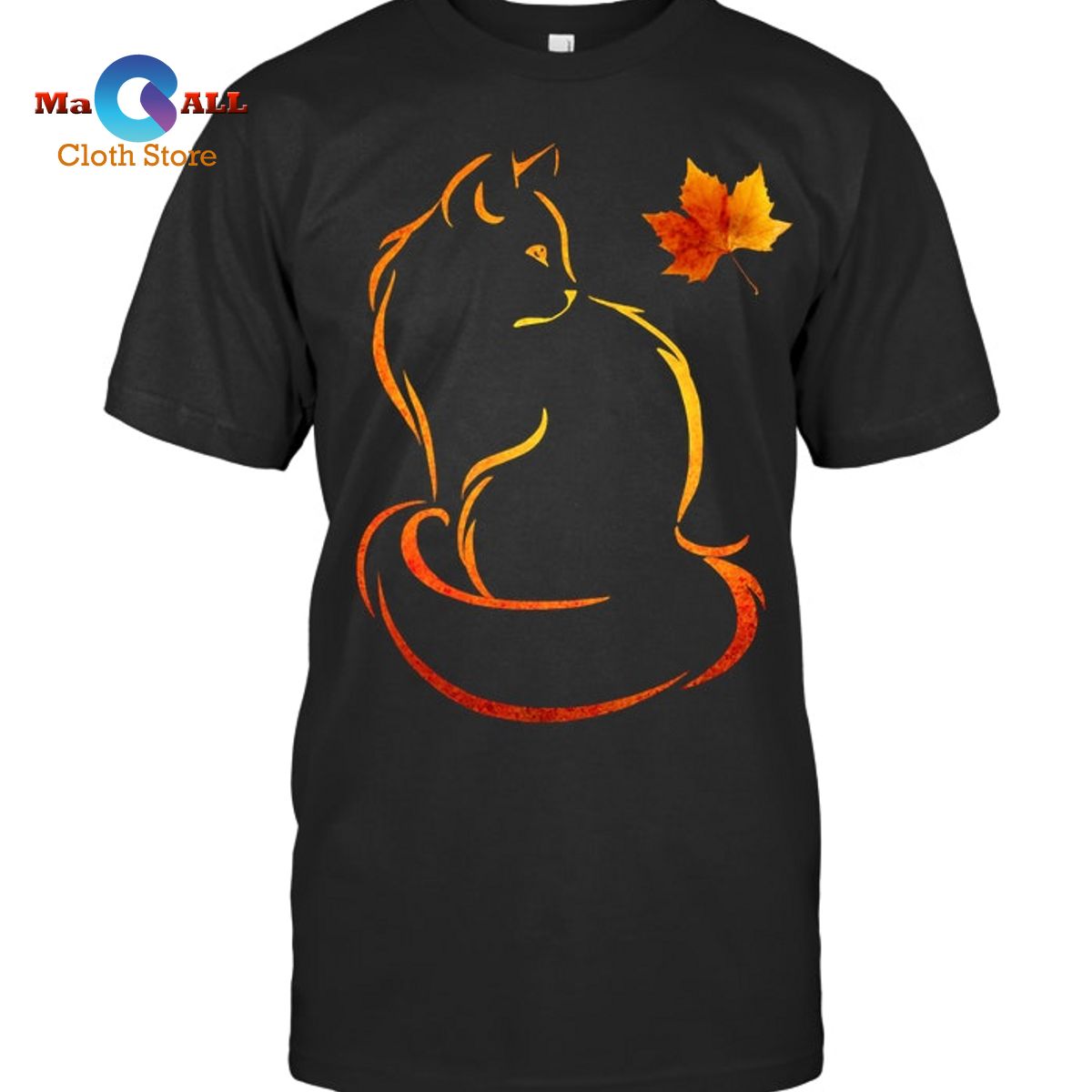 [NEW] Cat Leaves Fall T-Shirt