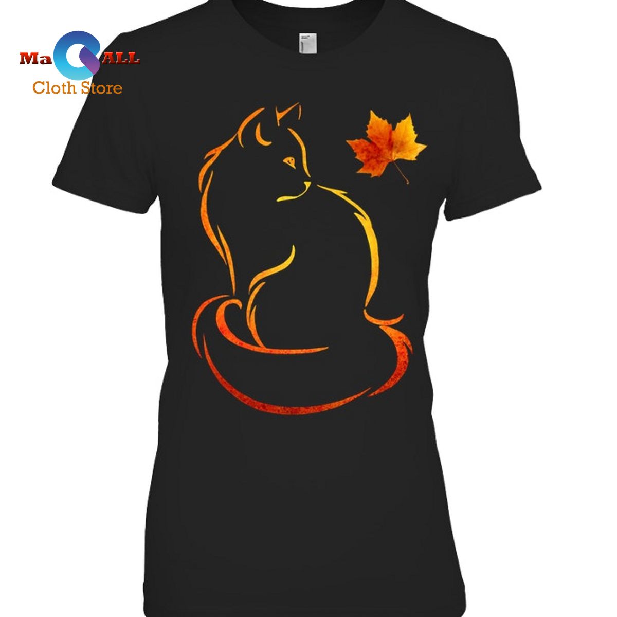 [NEW] Cat Leaves Fall T-Shirt