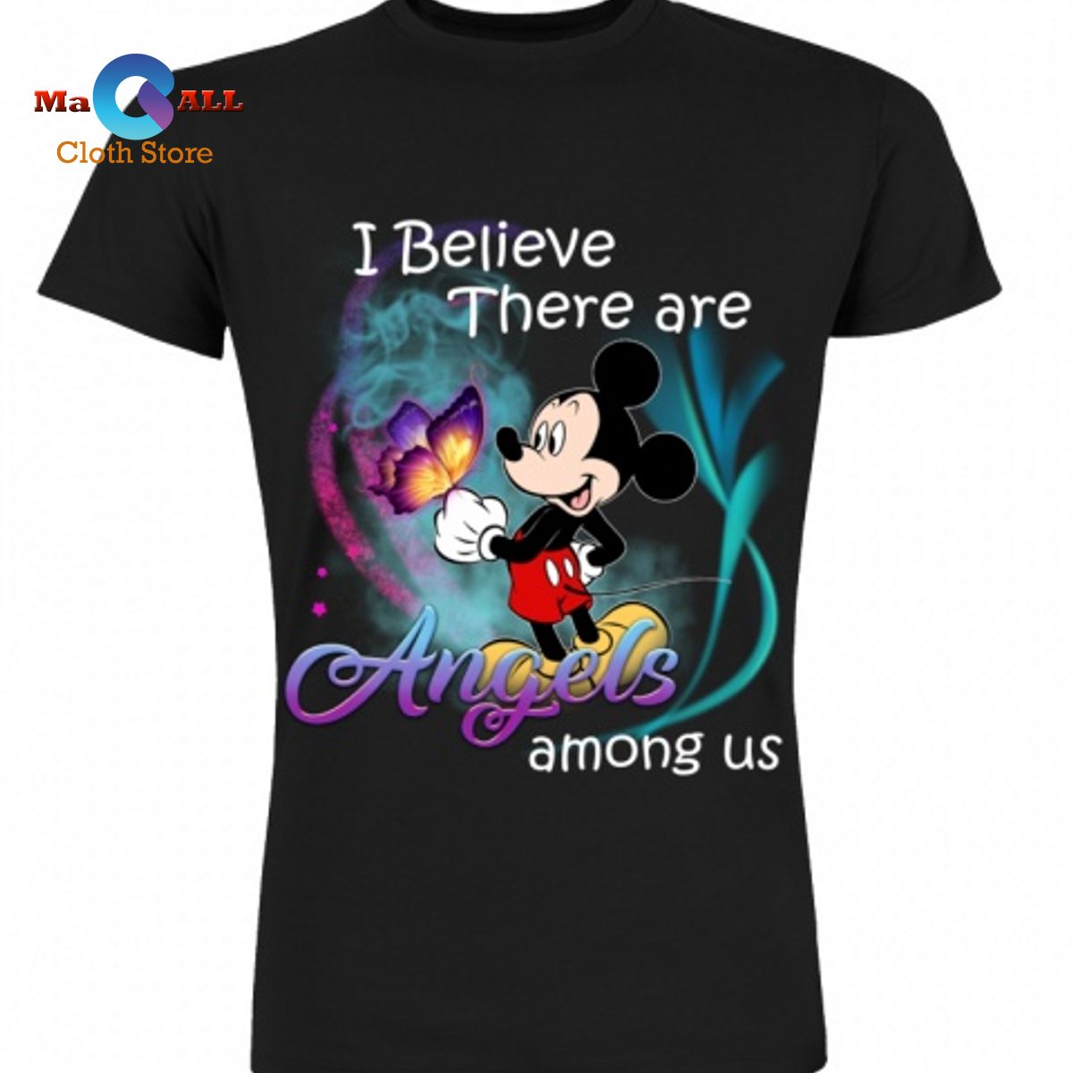 [NEW] I Believe There Are Angels Among Us – Mickey Mouse T-Shirt