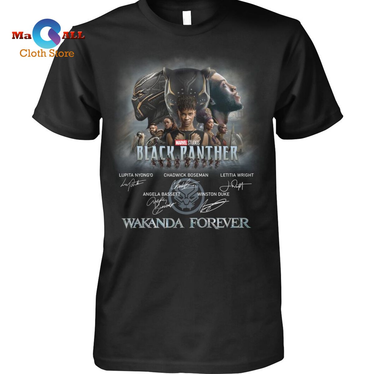[NEW] Marvel Studios Black Panther Wakanda Forever Memories Signature T-Shirt