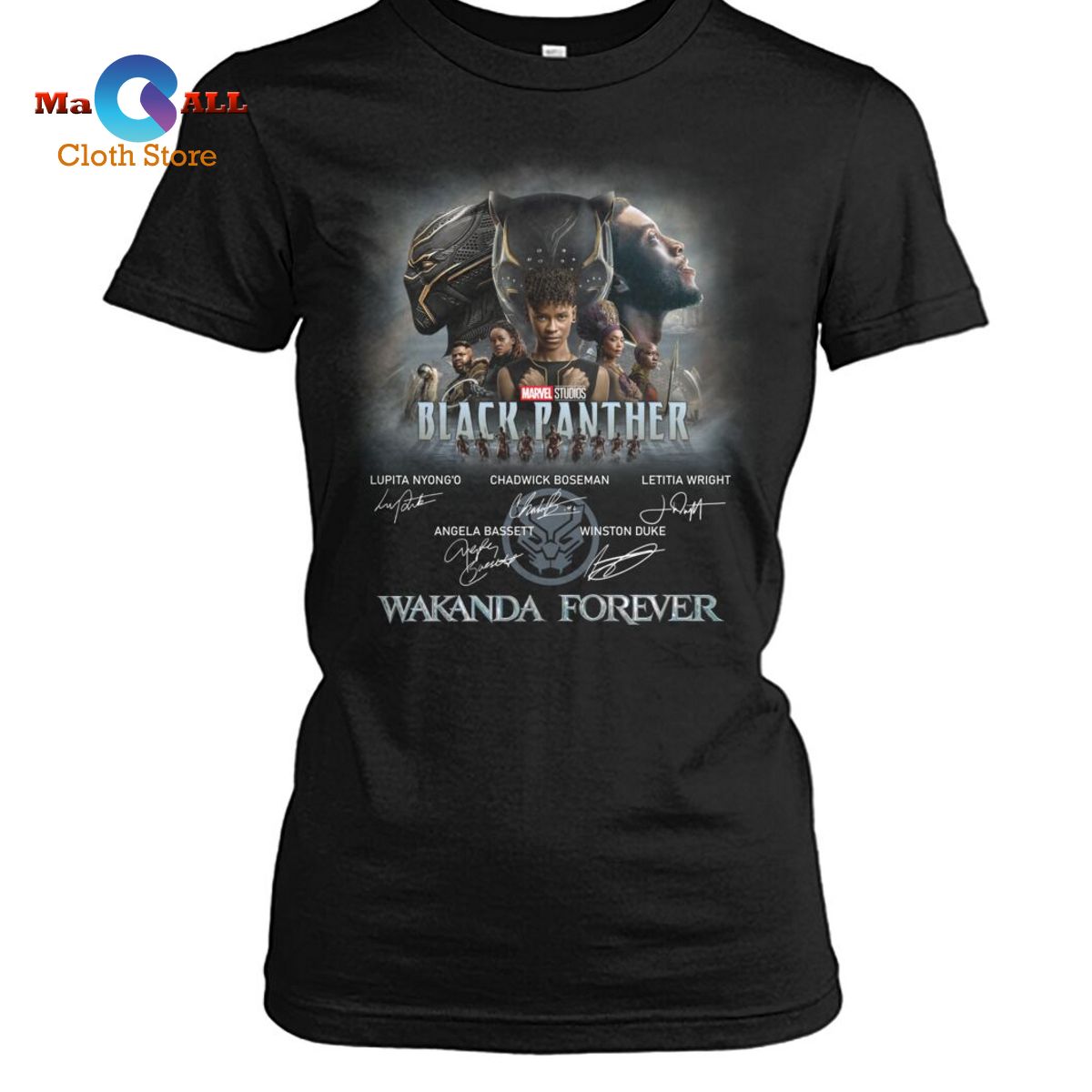 [NEW] Marvel Studios Black Panther Wakanda Forever Memories Signature T-Shirt
