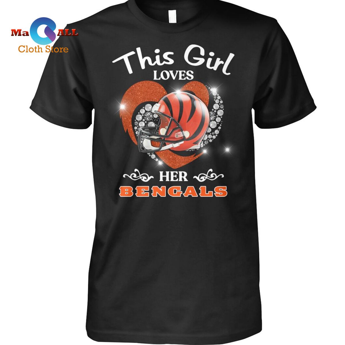 [NEW] This Girl Loves Her Bengals T-Shirt