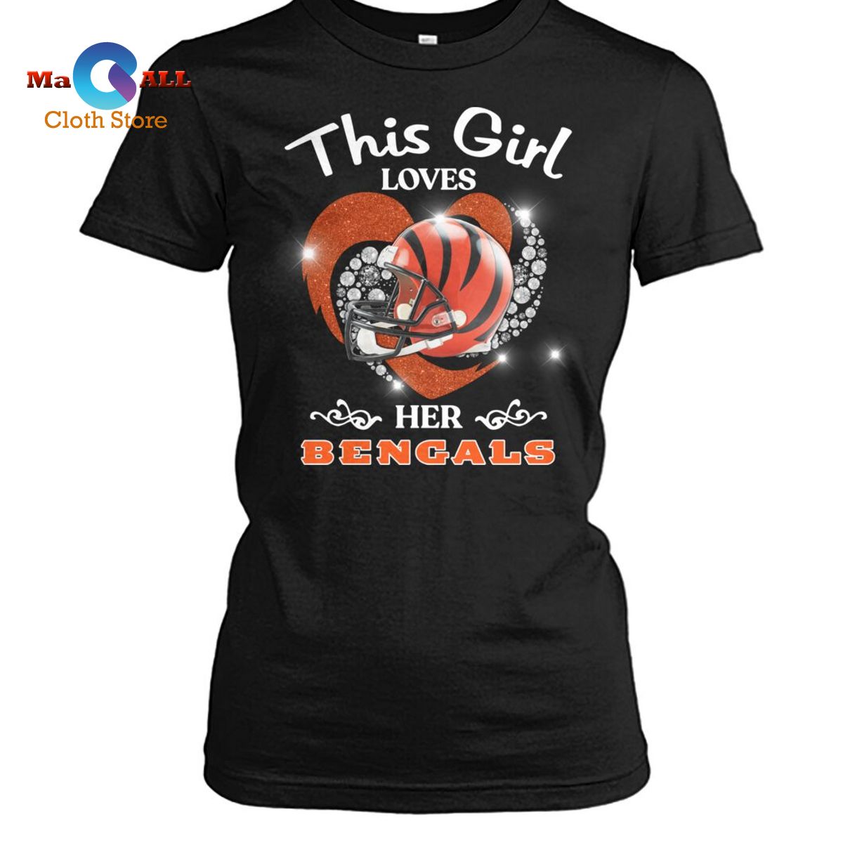 [NEW] This Girl Loves Her Bengals T-Shirt