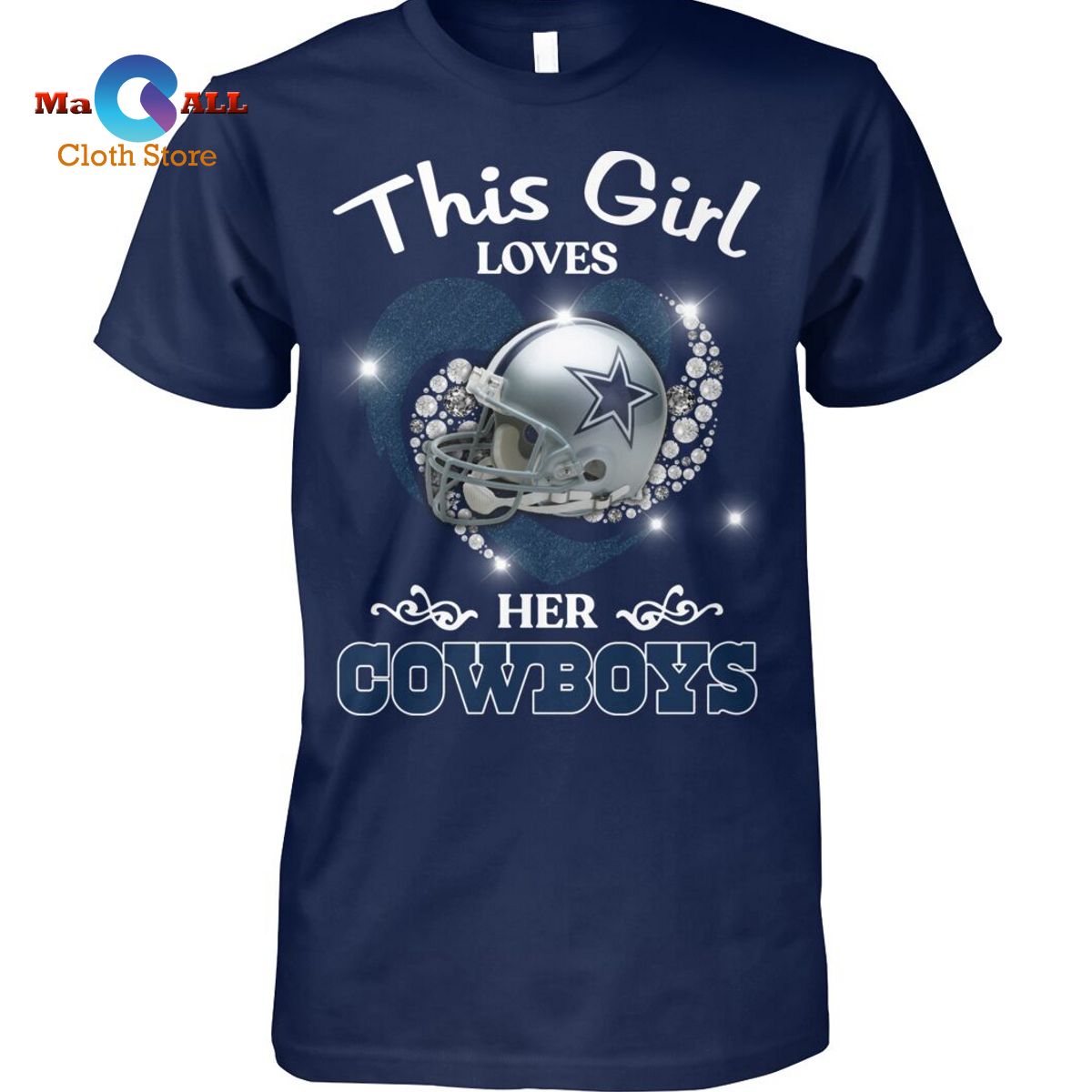 [NEW] This Girl Loves Her CowBoys T-Shirt