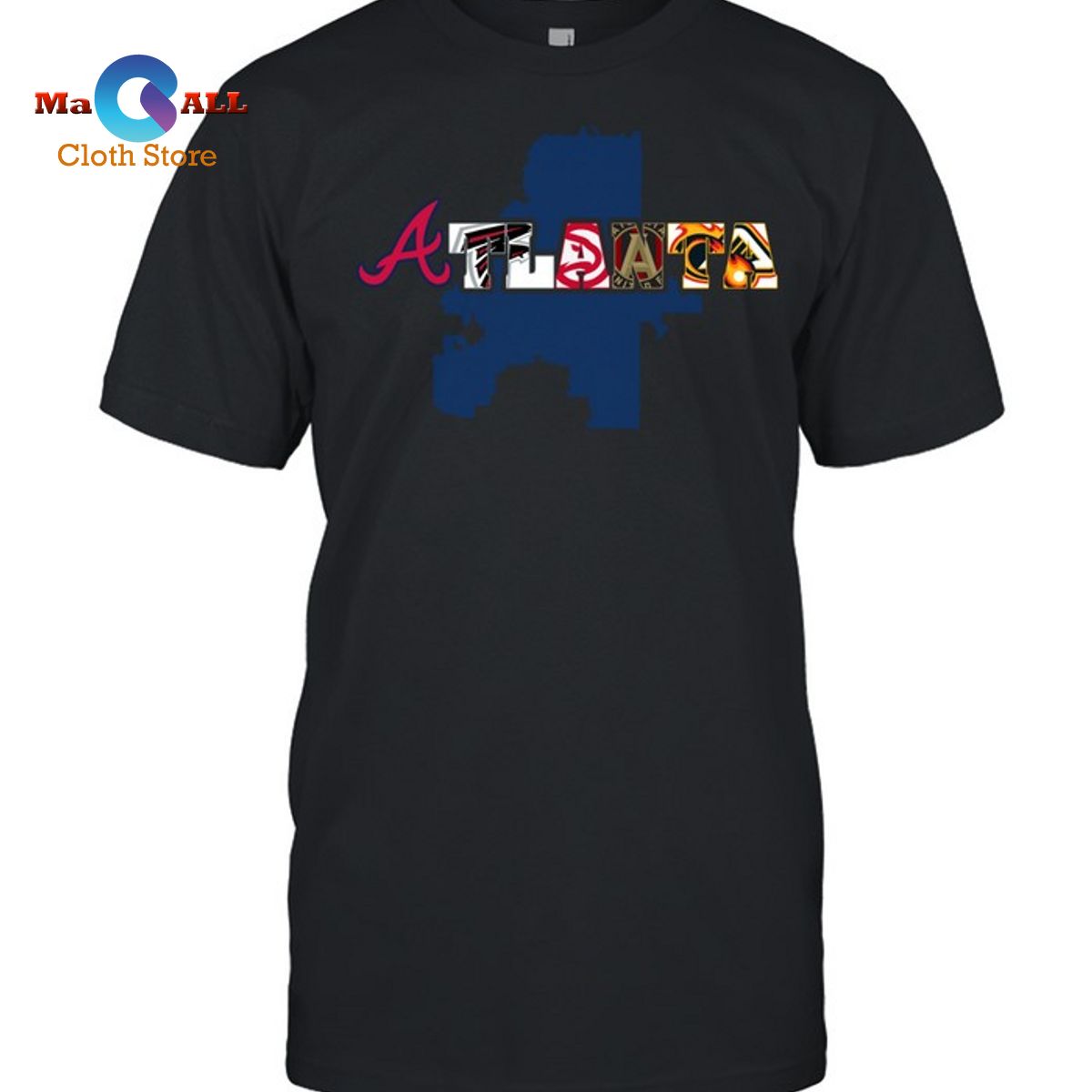 [NEW] Atlanta Map-Unisex T-Shirt