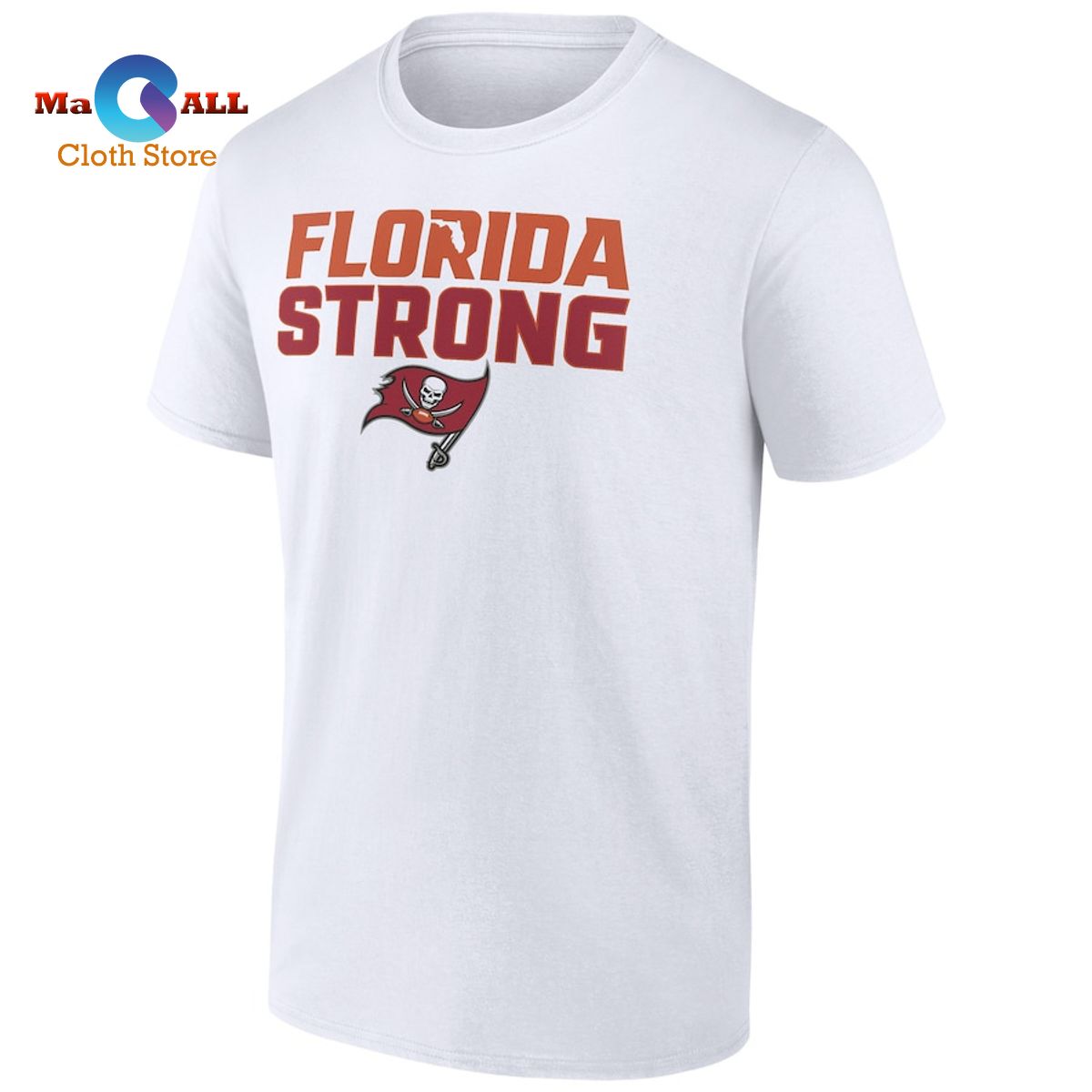 [NEW] Men’s Fanatics Branded White Tampa Bay Buccaneers Florida Strong T-Shirt