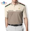 [NEW] Gucci Golden Bee Pattern Logo For Men Polo Shirt