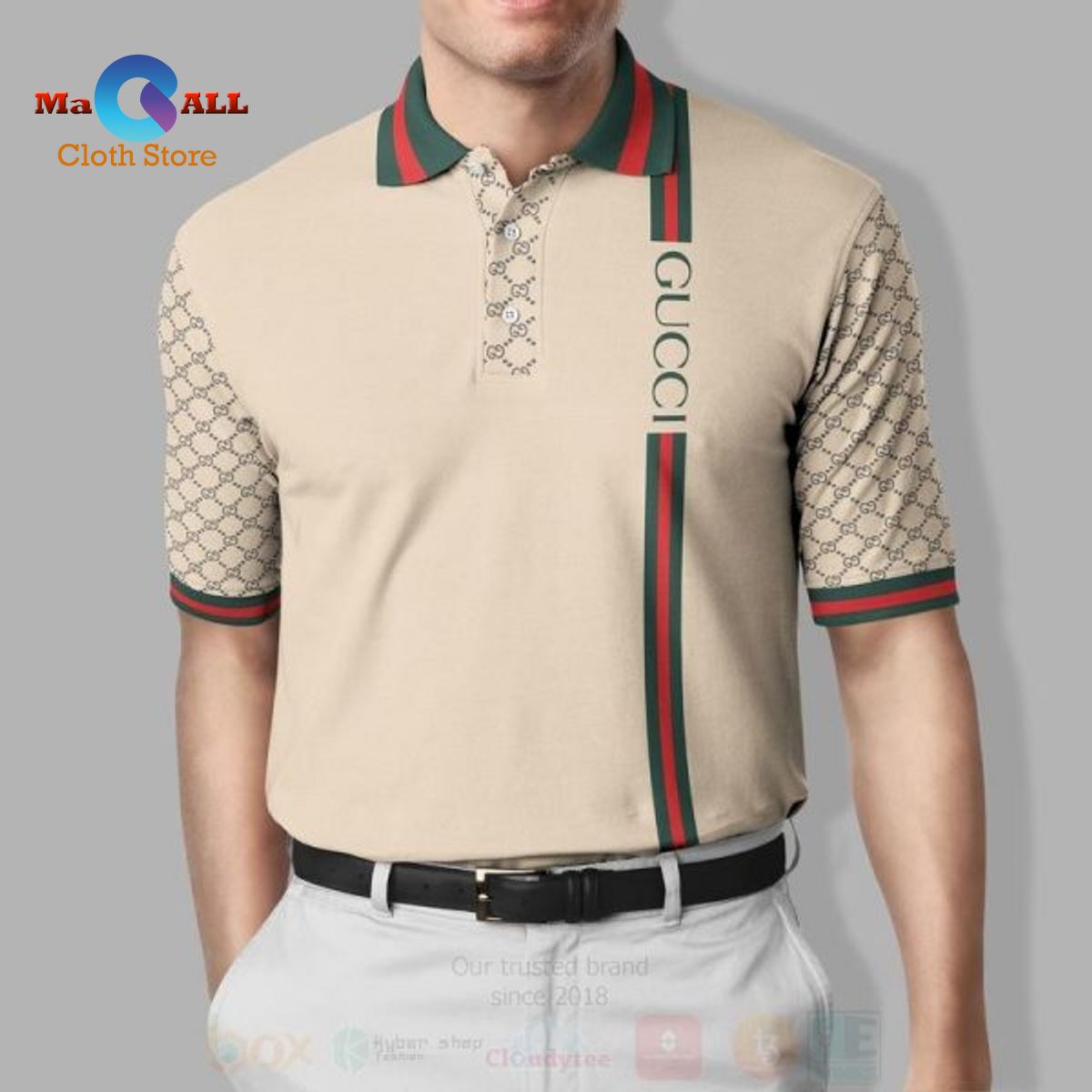 kaas analyse zonsopkomst NEW] Gucci Vertical Pattern Logo Premium For Men Polo Shirt - Macall Cloth  Store - Destination for fashionistas