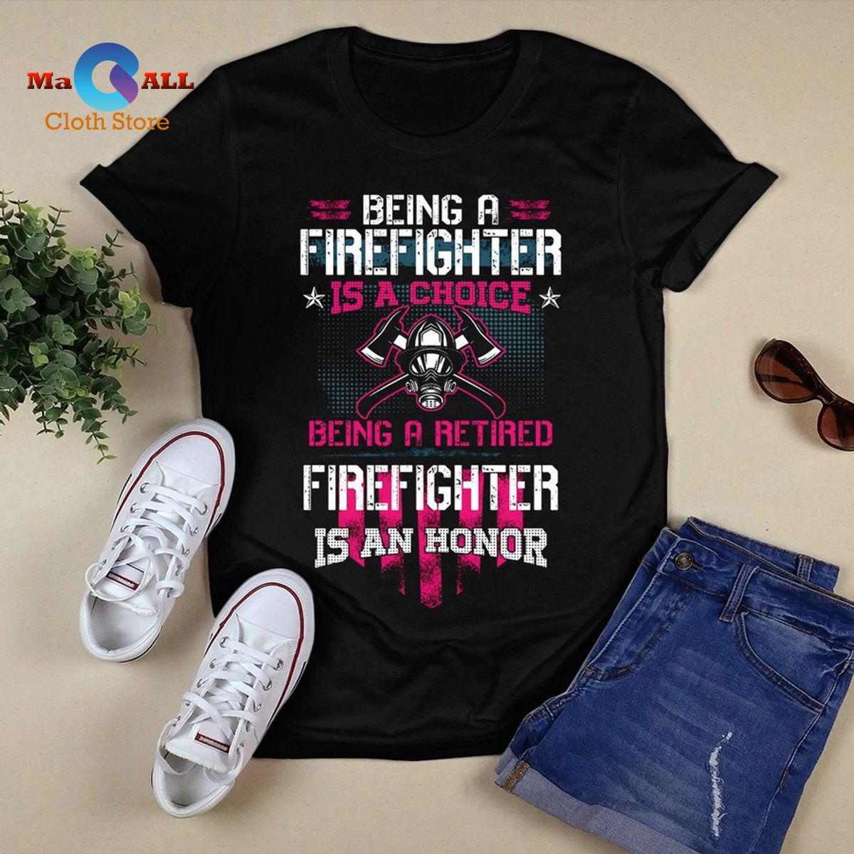 [NEW] Being a Firefighter Is a Choice – Firefighter T Shirt