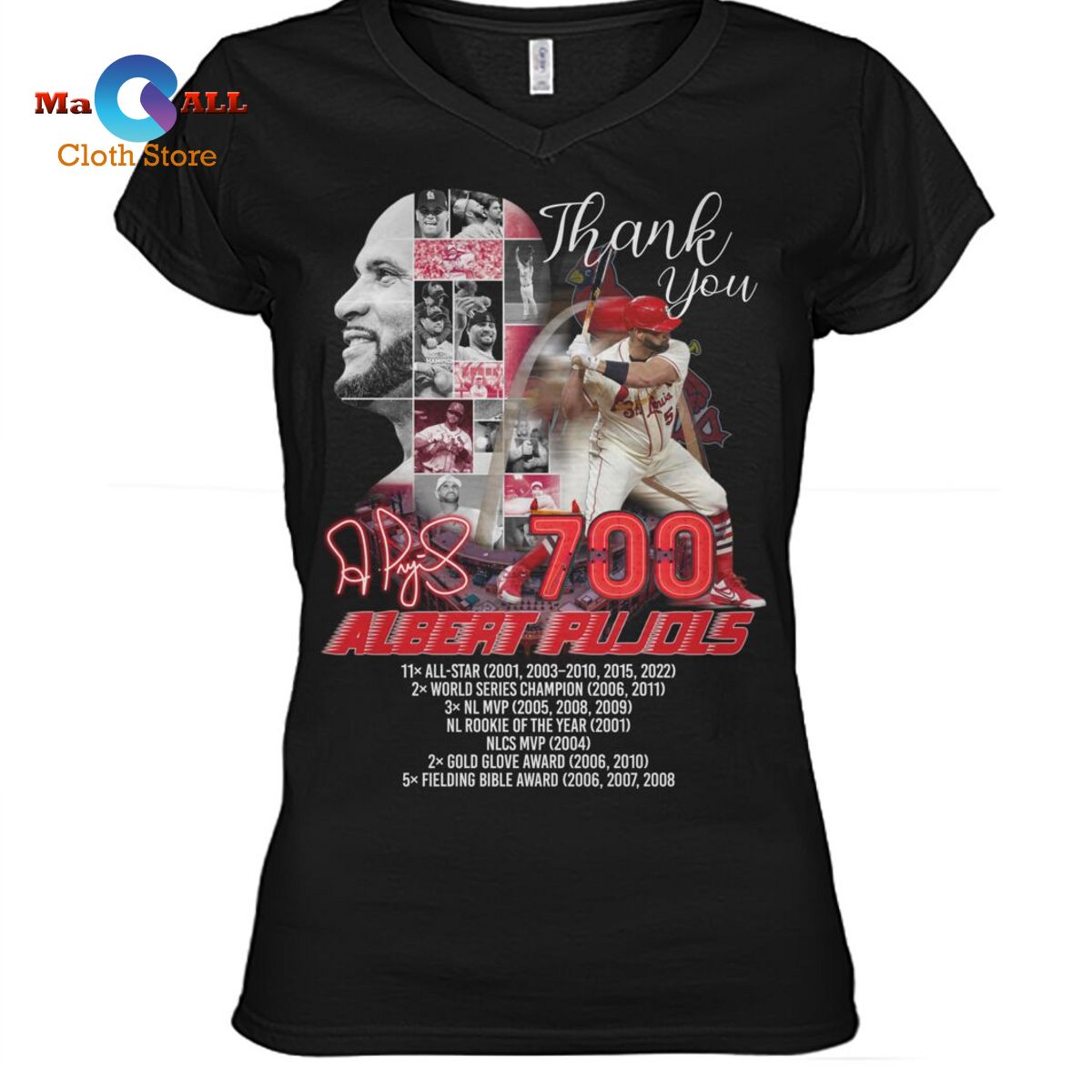 [NEW] The 700 Home Run Club Has A New Member Albert Pujols T-Shirt