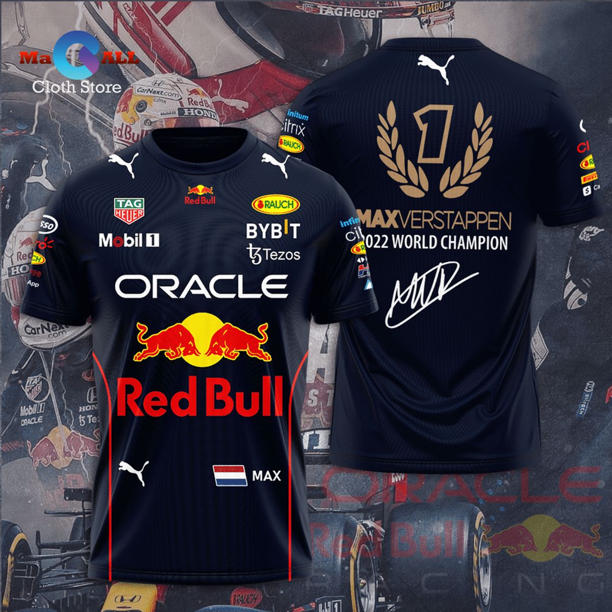 [NEW] Red Bull Racing Basic Pattern - RBR Fuel For Fans T-Shirt 3D ...