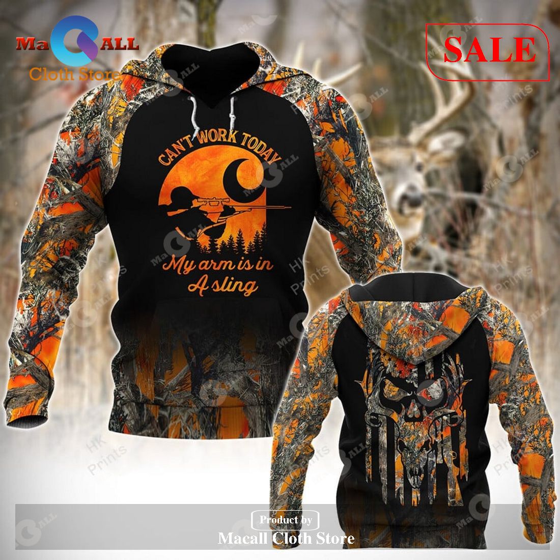 [SALE] CH Can’t Work Today Orange Camouflage Hunting Apparels LIMITED EDITION