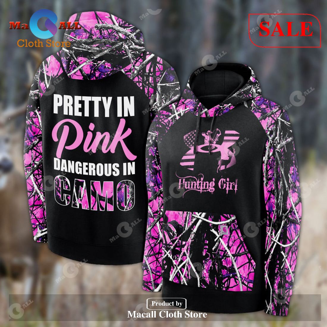 [SALE] CH Pretty In Pink Men AOP Hoodie Sweatshirt 3D LIMITED EDITION