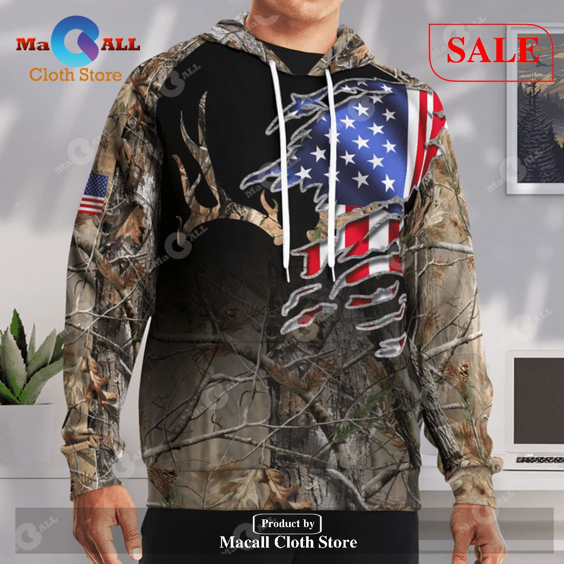 [SALE] Deer Hunting American Pride All-over Print Apparels LIMITED EDITION